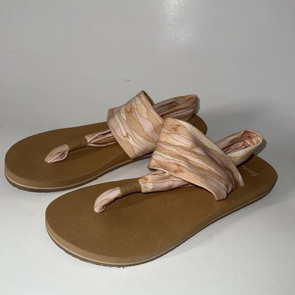 Sanuk sling soft top sandals size 7. - Picture 5 of 9